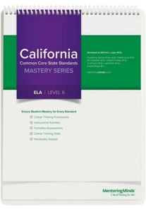 California Common Core State Standards Mastery Series ELA Level 6 - Picture 1 of 2