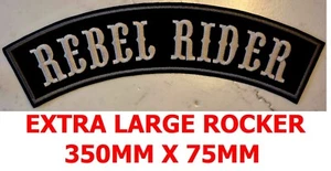 GRAN PARCHE BORDADO REBEL RIDER 4 HARLEY HONDA CHALECO CHAQUETA CASCO MÁSCARA YAMAHA - Imagen 1 de 1