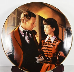 8" NEW Ashley Scarlett Gets Down To Business Gone With the Wind Porcelain Plate - Picture 1 of 5