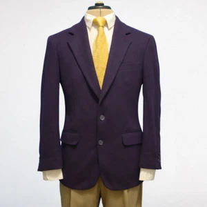 Vintage Brooks Brothers Sport Mantel 38 S Aubergine Lila 100% Kaschmir Made in USA - Bild 1 von 15