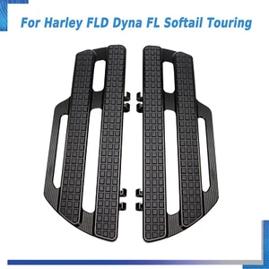 Pair Front Floorboards Foot Pegs For Harley FL Softail Fat Boy Touring Road King - Picture 1 of 11