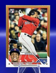 2023 Topps Update ENMANUEL VALDEZ Gold Parallel /2023 #US310 Boston Red Sox