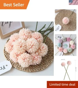 Artificial Flowers Chrysanthemum Ball Flowers Bouquet 10pcs Present for Impor... - Picture 1 of 8