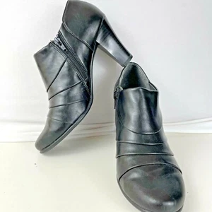 Aerology Womens Sz 8M Black Booties Pompadour with Side Zip - Bild 1 von 10