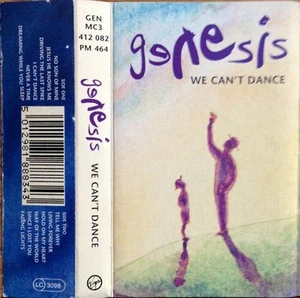 Genesis We Can't Dance cassette UK Virgin 1991 cassette clear shell with silver - Picture 1 of 4