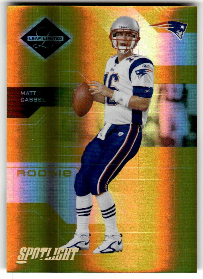 2005 Leaf Limited Matt Cassel Gold Spotlight #/25 Rookie #189 - Image 1 of 2