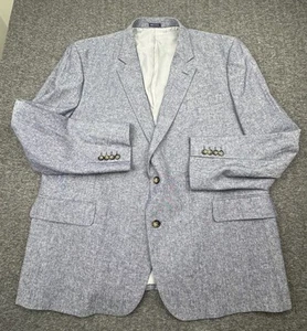 Stafford Mens Sport Coat Classic Fit Linen Blend Two Button Blazer Jacket Sz 52R - Picture 1 of 15