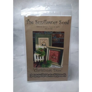 The Sunflower Seed Cross Stitch Patterns Christmas Duo - Picture 1 of 5