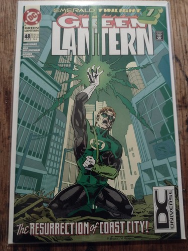 Green Lantern 48 1994 First Appearance of Kyle Rayner DC Universe Logo ...
