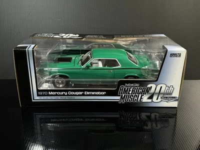 1970 Mercury Cougar Eliminator Green American Muscle Elite Auto World 1/18 HTF - Image 1 of 4