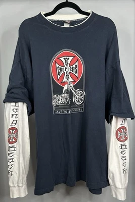 Camiseta manga larga Y2K West Coast Choppers Jesse James para hombre 2XL/3XL (LEER) Foto 1 de 4