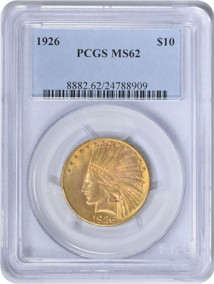 $10 Gold Indian 1926 MS62 PCGS Foto 1 de 2
