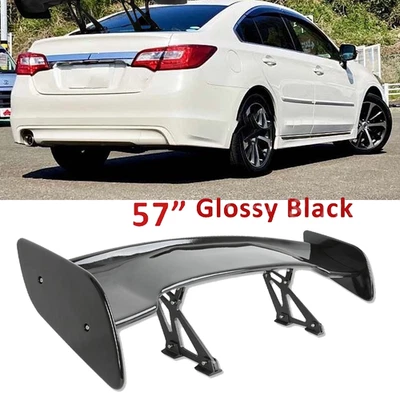 Glossy Black 57" Rear Spoiler Wing Truck GT-Style For Subaru Legacy 2010-2024 Foto 1 de 4