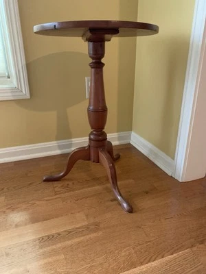 Cherry Antique Candlestand Table From The Late 1700s. - Image 1 of 4