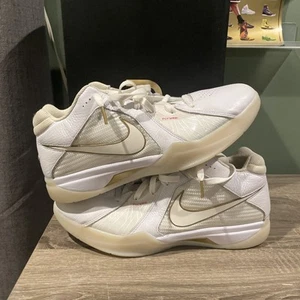Nike KEVIN DURANT 3 Retro White/Gold Men’s Size 11.5 US USED NO OG INSOLES RARE  - Picture 1 of 12