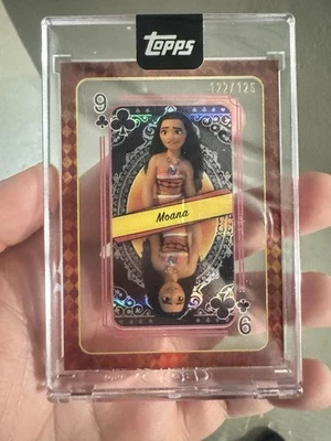 2025 Topps Disney Mint Moana Encased Nine Of Clubs Playing Card 122/125 - Image 1 of 4