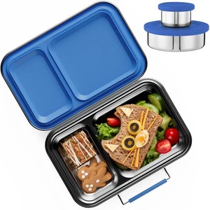 Stainless Steel Lunch Box for Kids, Leak Proof Bento Lunch Box BPA Free 304 S... - Picture 1 of 6