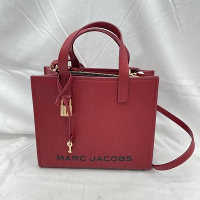 Bolso Bandolera Marc Jacobs Mujer Mini Grind Cuero Sirena Rojo Foto 1 de 4