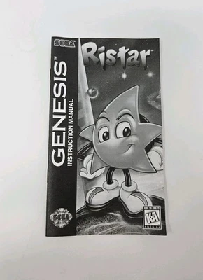 RISTAR SEGA GENESIS INSTRUCTION MANUAL ONLY GREAT CONDITION - Image 1 of 3