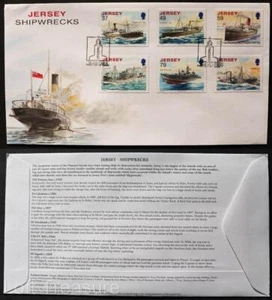 Jersey Stamps "Jersey Shipwrecks" First Day Cover 2011 - Picture 1 of 3