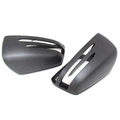 Tapas cubiertas de espejos retrovisores laterales de carbono mate para Mercedes-Benz W212 W204 W221 W176 Foto 1 de 4