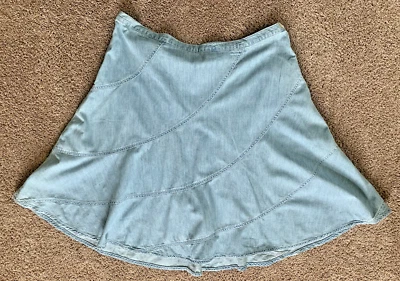 Falda vaquera vintage Rockabilly Ralph Lauren lavado claro-talla 16 Foto 1 de 4