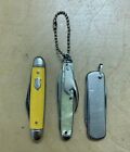 3 Vintage Imperial 2 Blade Pocket Knifes Lot Providence Usa Stainless Steel 