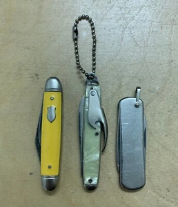 3 Vintage Imperial 2 Blade Pocket Knifes Lot Providence USA Stainless Steel - Picture 1 of 9