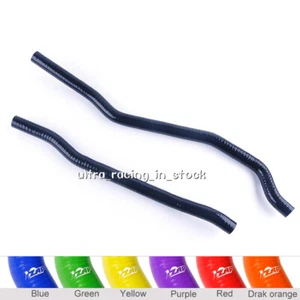 Black Fit 05-14 Honda TRX500 Foreman 4x4 TRX500FA SILICONE RADIATOR HOSES KIT - Picture 1 of 10