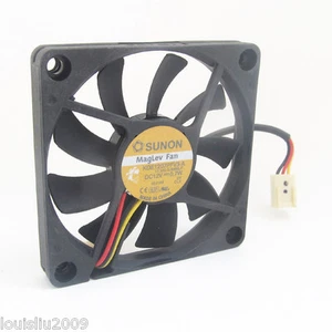 10pcs SUNON MagLev DC Cooling fan KDE1207PFV3-A 70x70x10mm 7010 DC12V 0.7W 3pin - Picture 1 of 4
