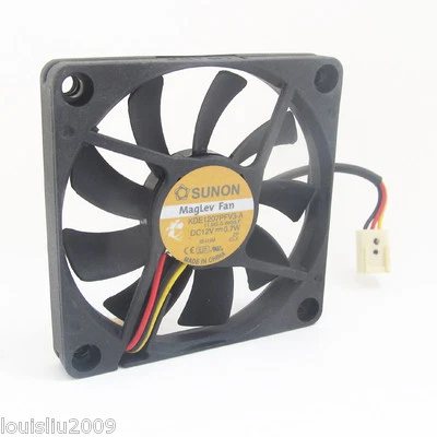 10pcs SUNON MagLev DC Cooling fan KDE1207PFV3-A 70x70x10mm 7010 DC12V 0.7W 3pin - Image 1 of 4