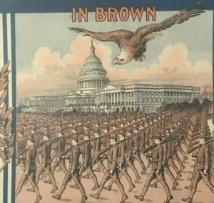 1917 Our Lanky Yankee Boys In Brown Sheet Music T Morse WwI Soldiers DC Lf - Picture 1 of 5