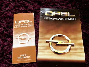 Opel Ascona, Manta & Rekord Prospekt 1980 - UK-Ausgabe + Preisliste - Bild 1 von 4