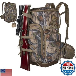OUUTMEE Hunting Backpack with Waterproof Rain Cover, Self Standing Hard Botto - Picture 1 of 5