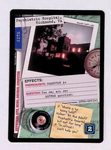 Psychiatric Hospital Richmond, VA 1996 X-Files TCG CCG Site Card Common - Picture 1 of 2