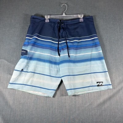 Boardshorts Billabong para hombre azul blanco cordón de natación platino talla X 38 Foto 1 de 4