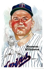 1985 Perez-Steele Hall of Fame Postcards S8 - MINNESOTA TWINS  HARMON KILLEBREW