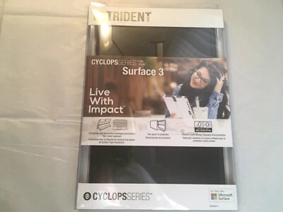 NEW TRIDENT CYCLOPS SERIES CASE FOR MICROSOFT SURFACE 3 CY-MSSF03-BK000 BLACK - Image 1 of 2