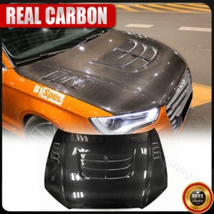 Cubierta de capó apta para Audi A3 S3 2013-2016 motor de fibra de carbono real - Imagen 1 de 14