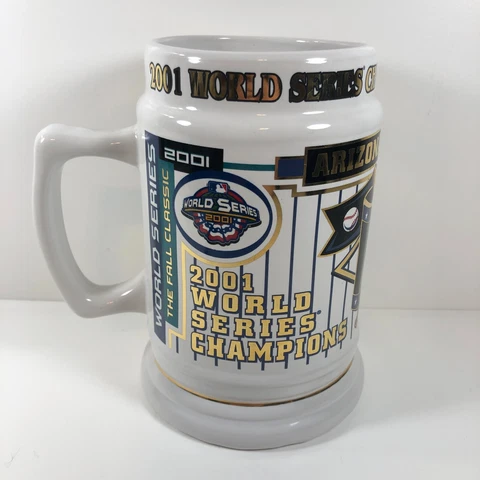 Arizona Diamondbacks 2001 World Series Beer Mug Stein Cup 6.5 6 1/2 Champion Cup Cover