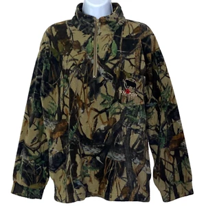 Sniper Africa Youth Size 13/14 Green Pockets 1/4 Zip Camouflage Jacket - Picture 1 of 4