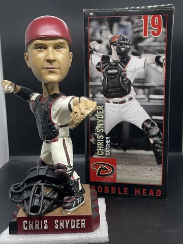 2009 Chris Snyder SGA Bobblehead Arizona Diamondbacks #19 w/ Ticket New In Box Cover