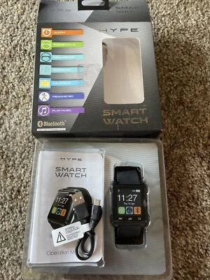 Hype Smart Watch Black With Bluetooth New - Image 1 of 4