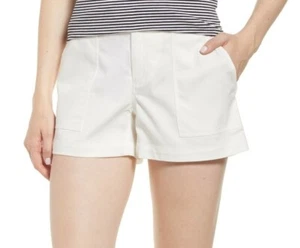 Nordstrom Signature Patch Pocket Shorts Women's Sz. 14 (White) 151195 - Picture 1 of 3