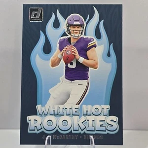 2024 Donruss JJ McCarthy White Hot Rookies RC #WH1 Rookie Insert Card - Picture 1 of 2