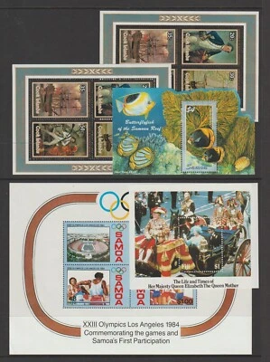 SAMOA MINI SHEET LOT ON 2 PAGES (F/MNH) - Image 1 of 2