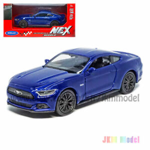 1:40 Ford Mustang GT 5.0 2015 Model Car Diecast Toy Vehicle Collection Gift Blue