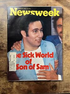 Newsweek Magazine The Sick World of Son of Sam August 22, 1977 David Berkowitz