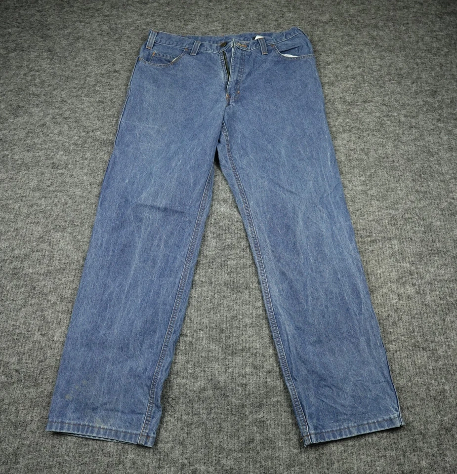 Workrite FR Jeans Mens 35X31 Blue Denim Construction Workwear Flame Retardant - Image 1 of 4