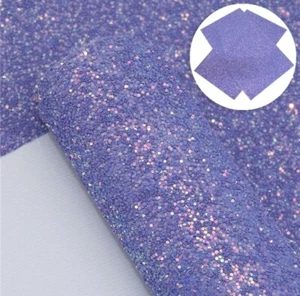 Chunky glitter FAUX LEATHER SHEET 8" x 12" Felt Back 1089691 Luxury Purple - Picture 1 of 1